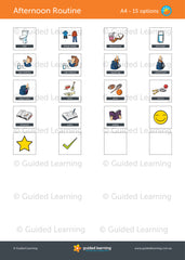 Afternoon Routine Chart For Kids