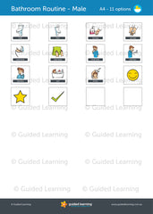 Bathtime Routine Chart For Kids
