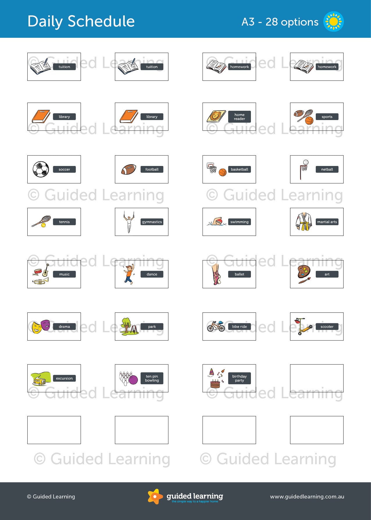 Daily Schedule Routine Chart For Kids