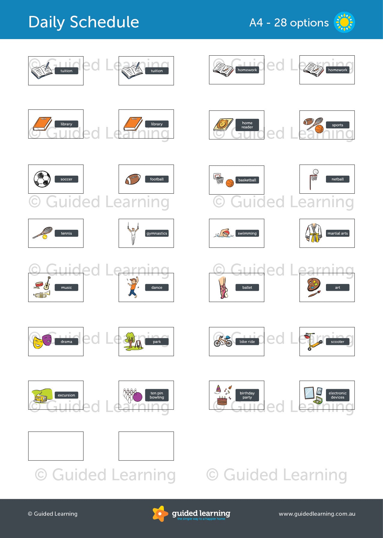 Daily Schedule Routine Chart For Kids