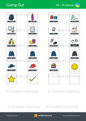 Going Out Routine Chart For Kids