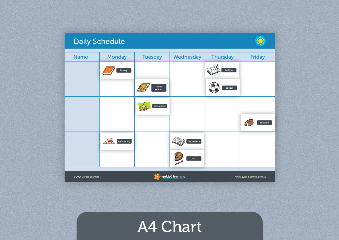 Daily Schedule Routine Chart For Kids