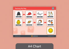 Packing My Bag Routine Chart For Kids