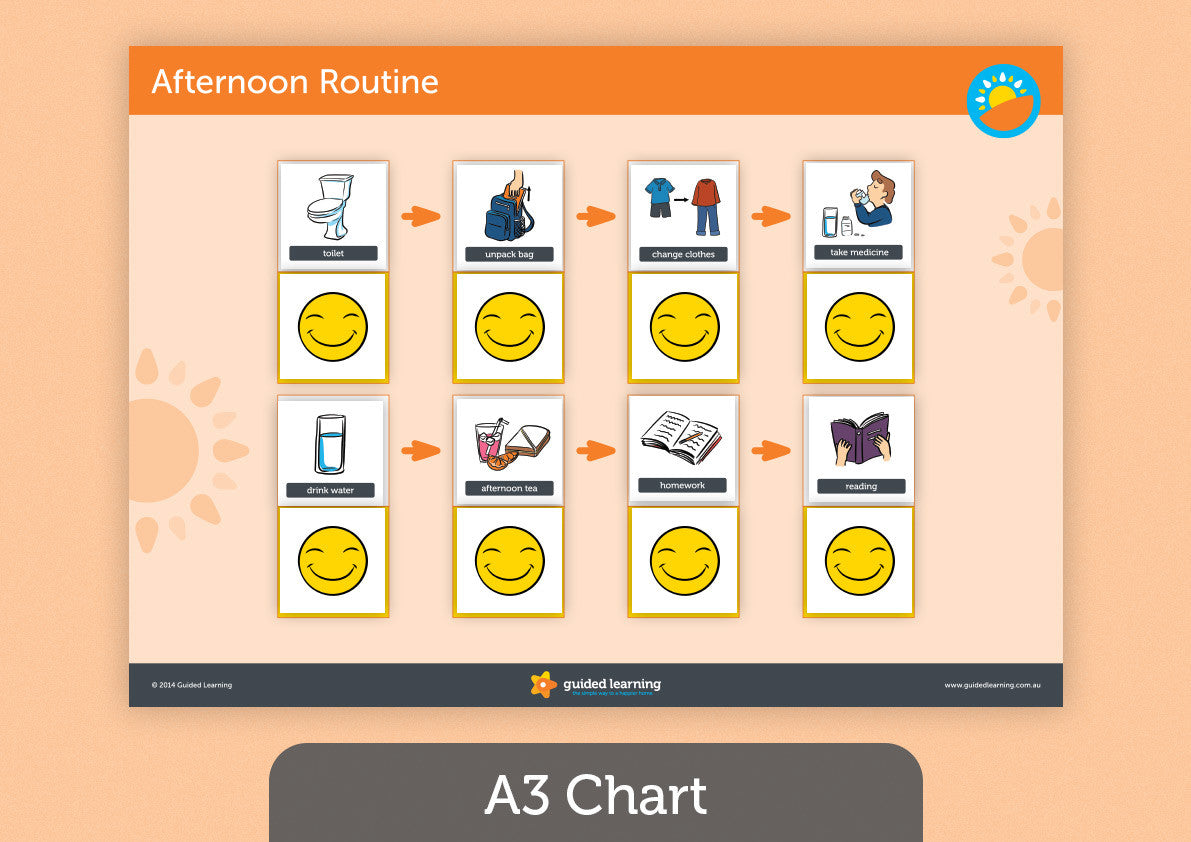 Afternoon Routine Chart For Kids